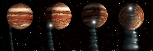 Shoemaker-Levy auf Jupiter