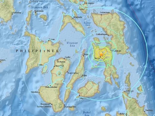 Starkes Erdbeben der Stärke 6,5 auf den Philippinen
