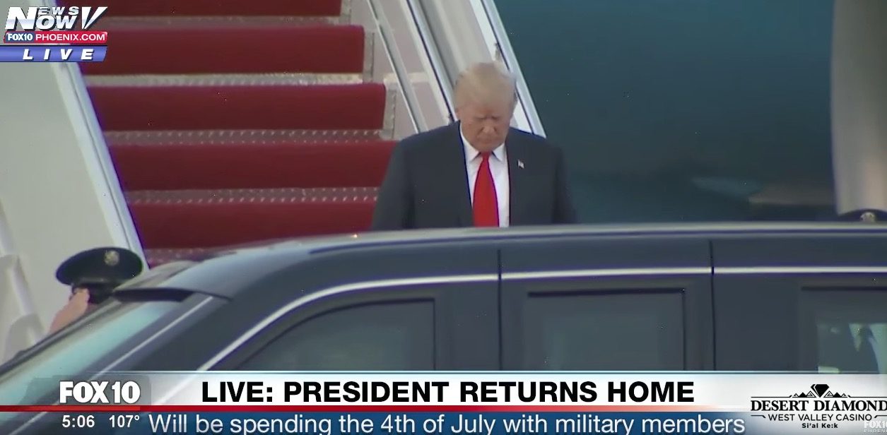 trump limousine
