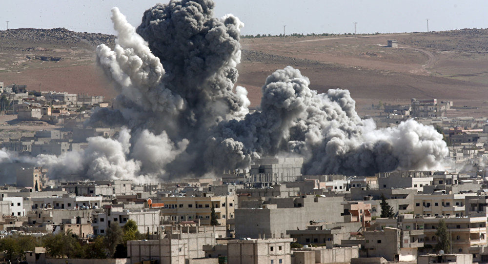 Bombariderungen Syrien
