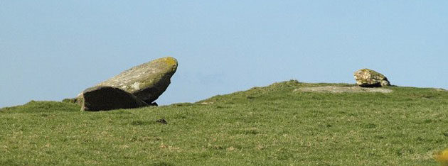 Der Hendraburnick Quoit in Cornwall