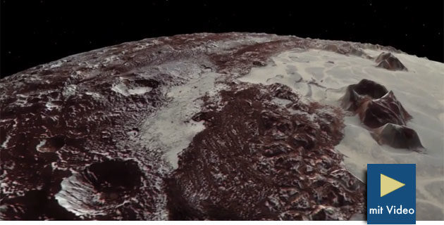 NASA-Simulation Flüge über Pluto und Charon