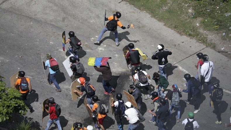 Unruhen Venezuela,Gewalt Opposition