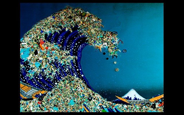 Plastikstrudel Ozean