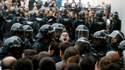 Polizeigewalt Referendum Katalonien