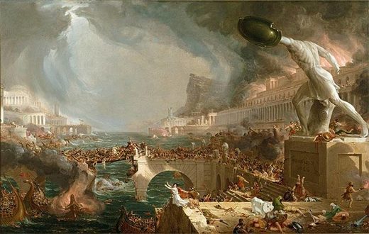 fall of Rome painting