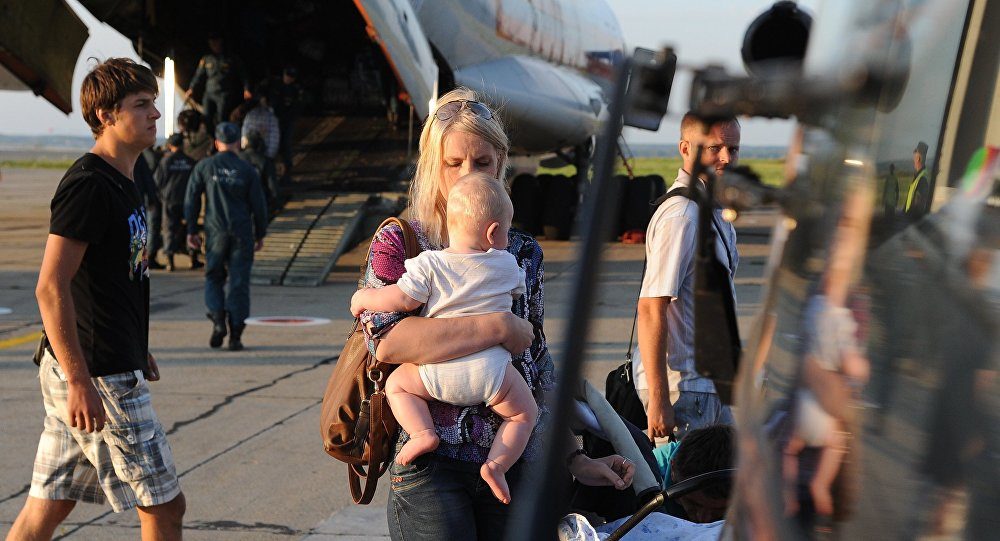 Ukraine Russland Flüchtlinge