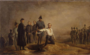 Erschießung Robert Blums am 9. November 1848 auf der Brigittenau bei Wien