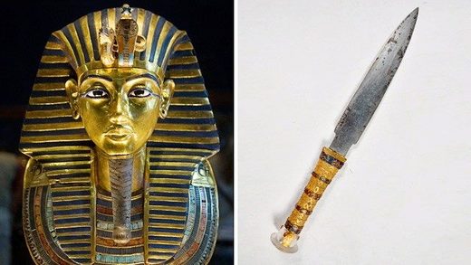 Das Eisen des Dolchs aus dem Grab des ägyptischen Pharaos Tutanchamun stammt wohl von einem Meteoriten.