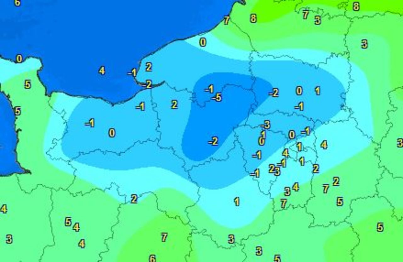 Klicken um zu vergrößern France, meteo, avril 2018