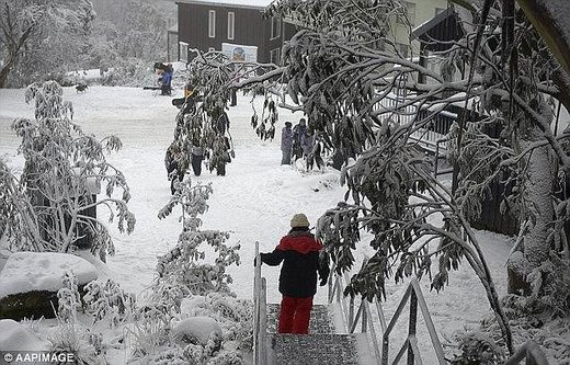 Australia's south east was swept with feverishly cold temperatures