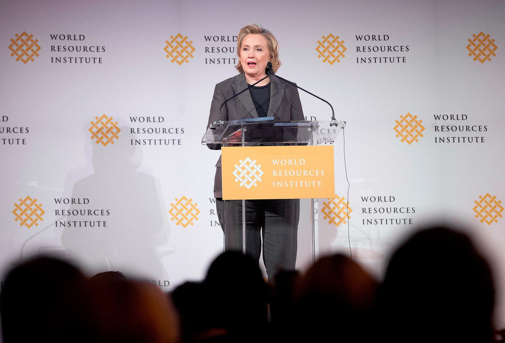 Hillary Clinton Addresses the World Resource Institute