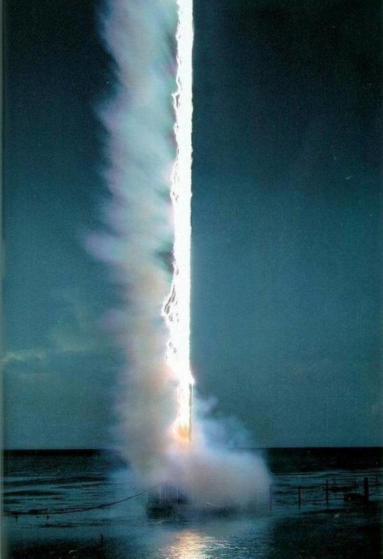 Lightning on water
