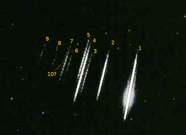 Brazil meteor cluster
