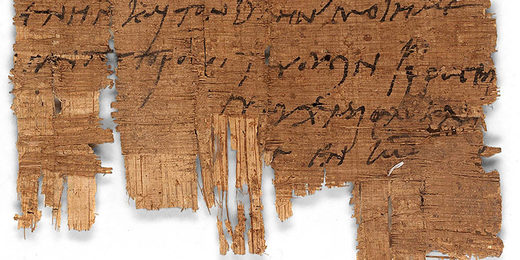 Papyrus mit christlicher Grußformel