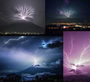 agua volcano guatemala lightning