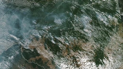 Smoke from fires in Brazil's Amazon rainforest