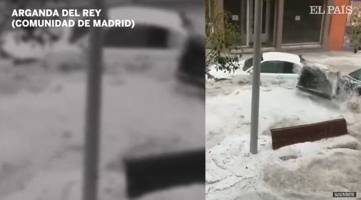 madrid hail storm