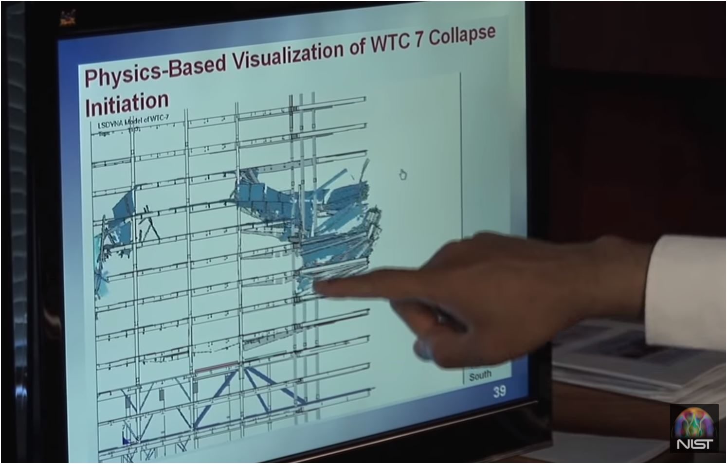 Physikalisch basierte Visualisierung Kollaps WTC 7