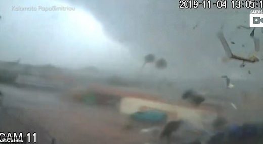 Tornado hits Greece factory