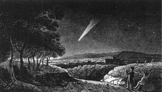 Klicken um zu vergrößern Depiction of the great Comet of 1811 also known as Napoleon's Comet