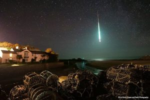 Huge fireball filmed over Bude, north Cornwall