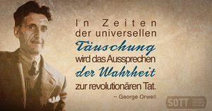 george orwell 1984, corona, wahrheit