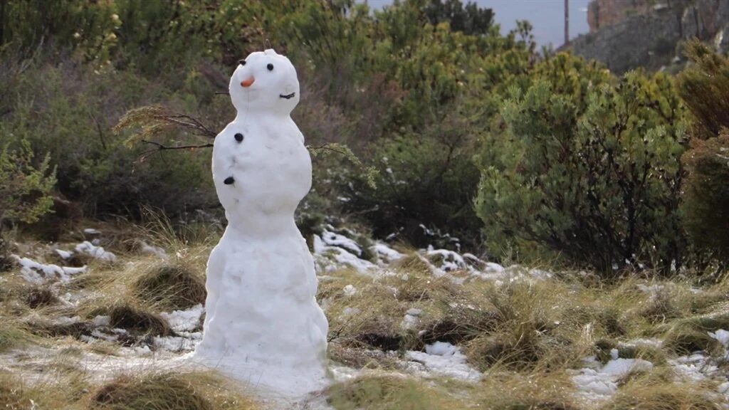 An intense cold front turned parts of the Western Cape highlands into a winter wonderland