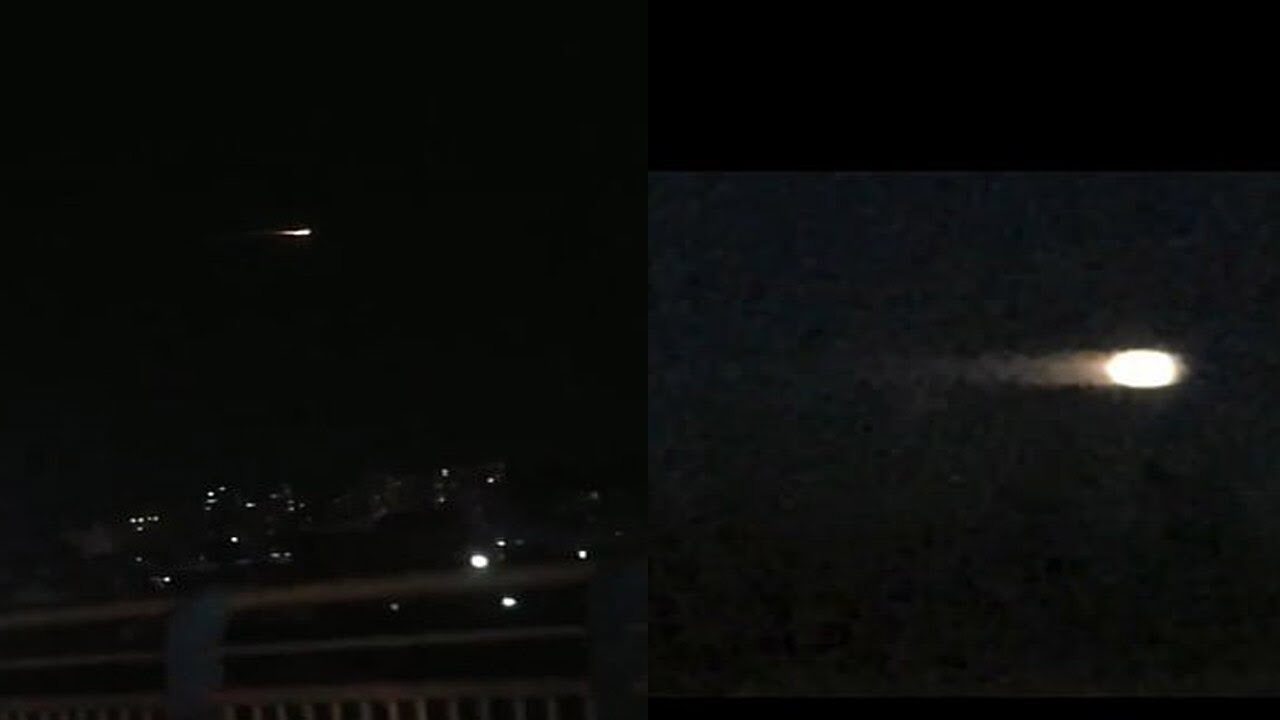 Footage filmed on Friday night shows the bright flash of light moving at a relatively slow speed above a residential area on Friday night in north-eastern China's Heilongjiang Province