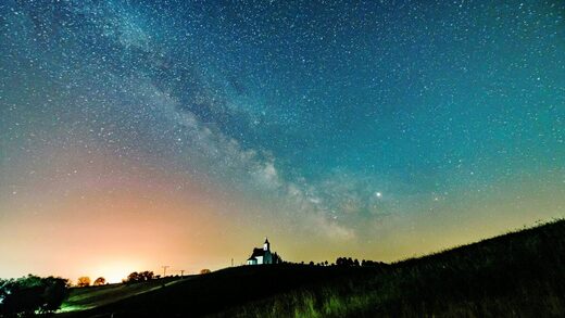 Klicken um zu vergrößern sternenhimmel, jupiter