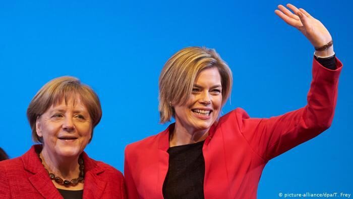 Julia Klöckner with Angela Merkel