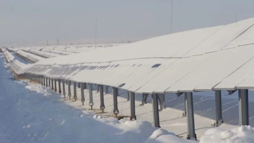 solarzellen schnee