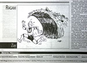 karikatur,japan,tsunami