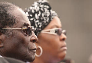 Robert Mugabe und Frau Grace