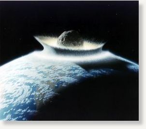 asteroid impact, meteor, earth