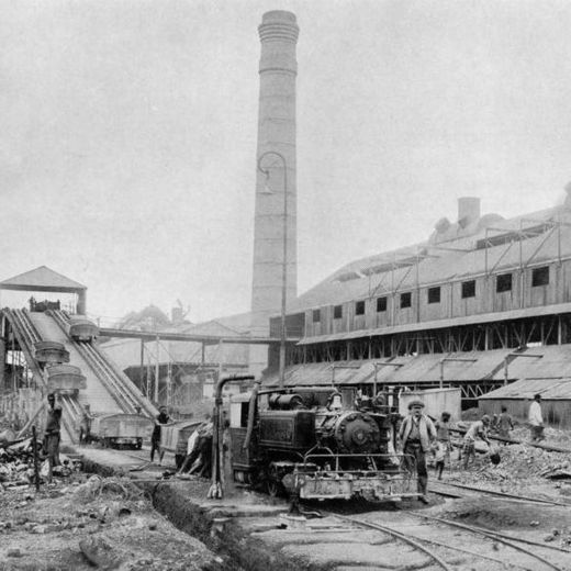 Uranfabrik in Katanga, Belgisch-Kongo 1917