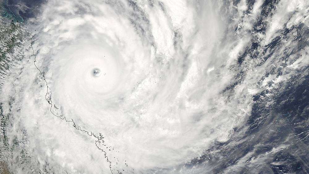 Satellitenbild des Zyklon 