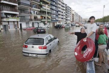 Überschwemmung Barcelona