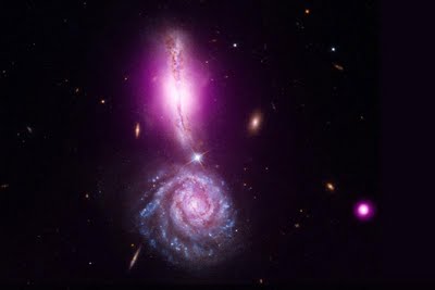 Kollision zweier Galaxien