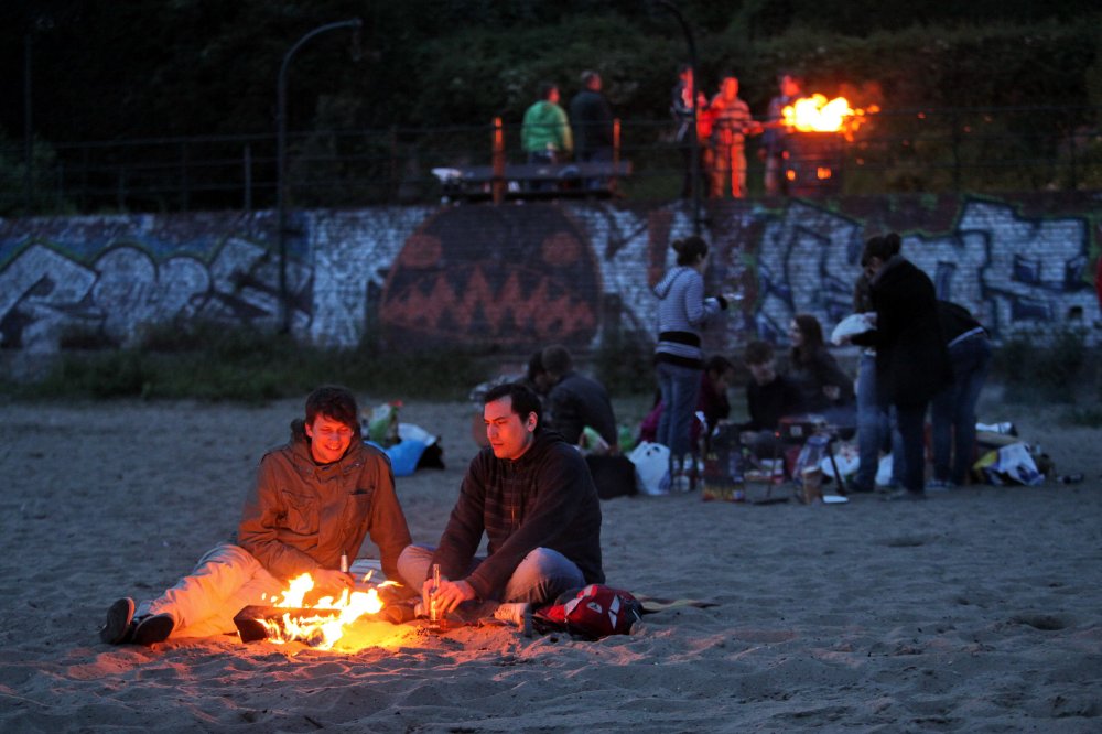Lagerfeuer am Strand