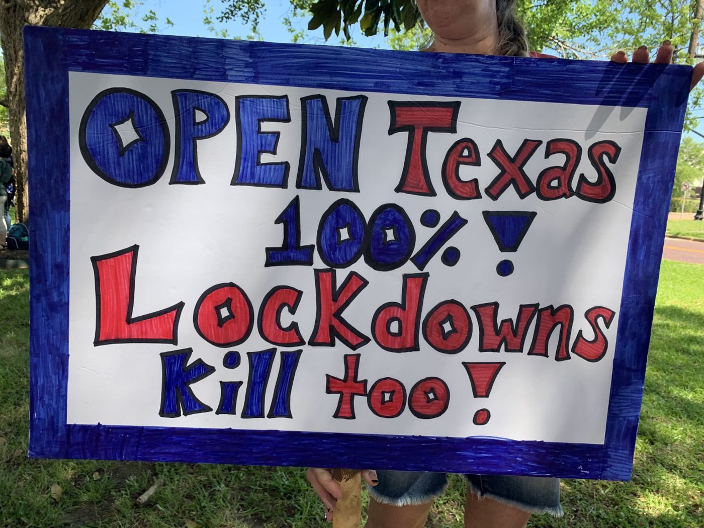texas lockdown protest