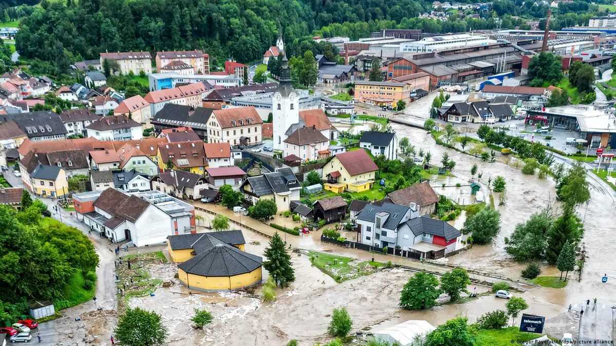 A massive clean-up operation is underway in Slovenia and Austria following the floods