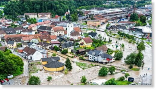 A massive clean-up operation is underway in Slovenia and Austria following the floods