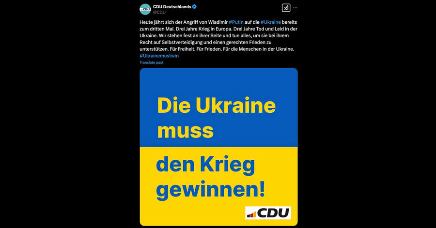 cdu X beitrag ukraine muss gewinnen