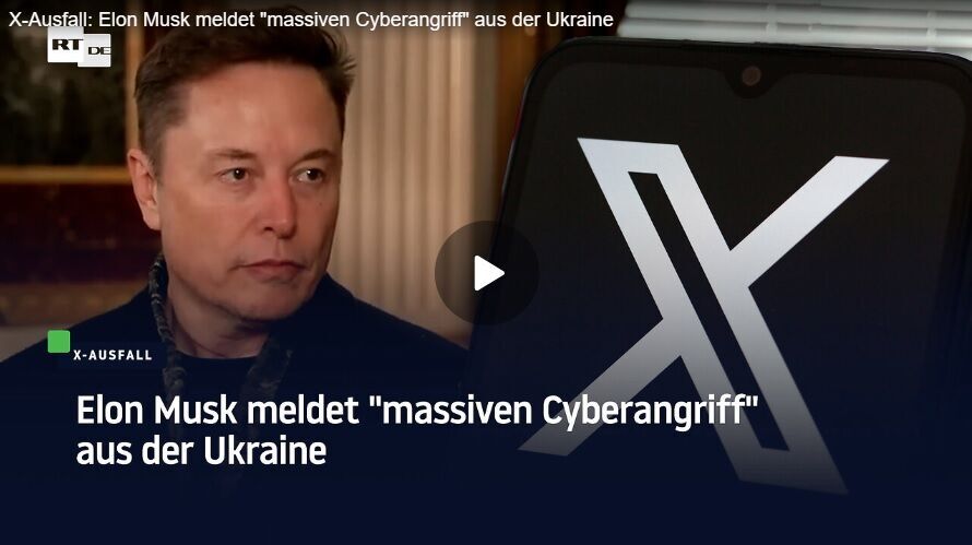 X Musk Ukraine Angriff Cyberangriff