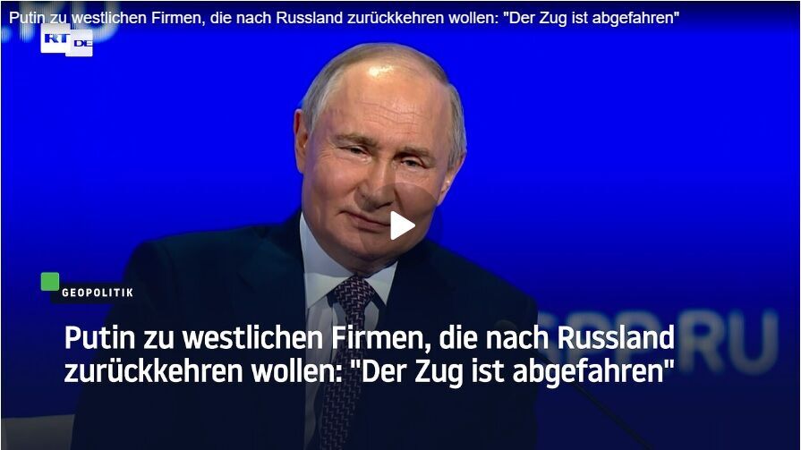 Klicken um zu vergrößern Putin Firmen Westen