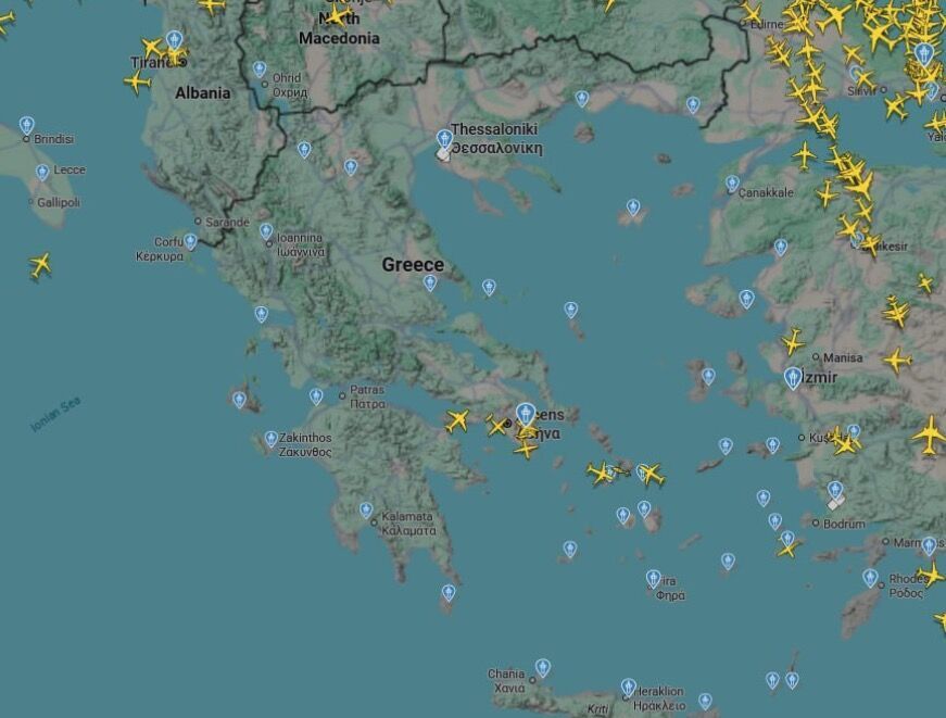 Screenshot Flightradar