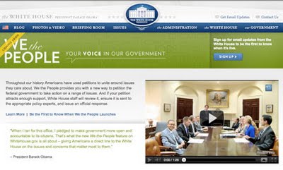 Screenshot Online-Petition US-UFO-Akten