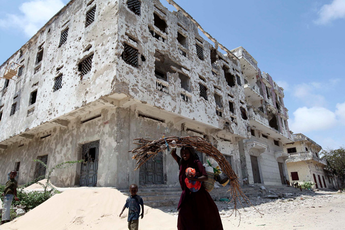 Frau in Mogadishu