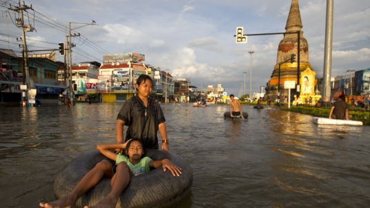 Überschwemmung Ayutthaya, Thailand